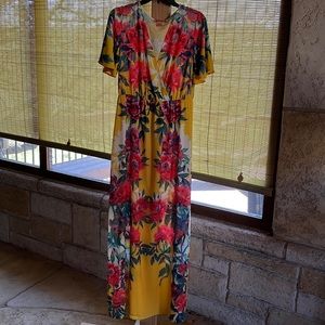 Flying Tomato maxi dress Casual Multi-Colored Floral Print
